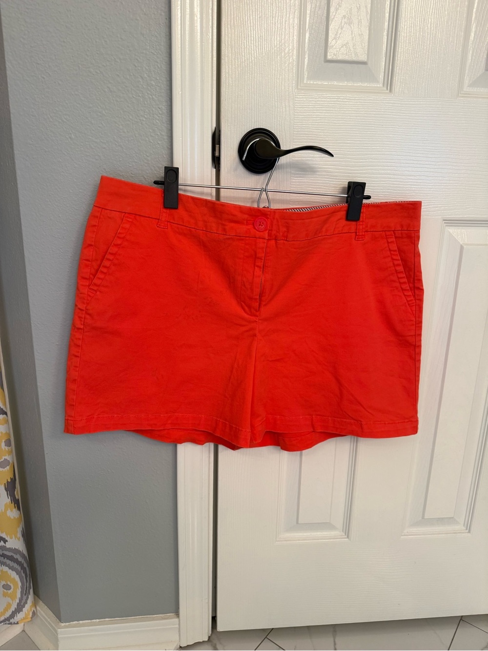 crown & ivy Bright Red Casual Bermuda Shorts
